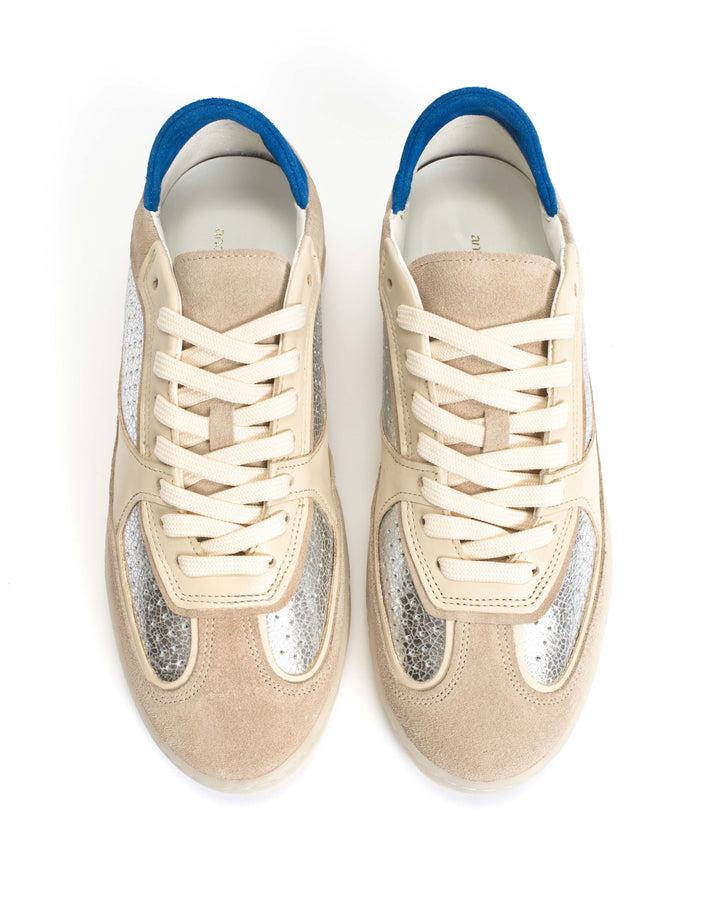 Anonymous Copenhagen Dabbie Calf Suede U0026 Mix White Sand U0026 Silver Mix