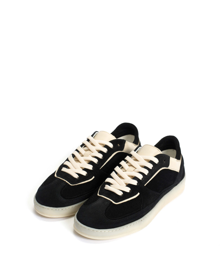 Anonymous Copenhagen Dabbie Calf Suede U0026 Sleek Leather Black U0026 White Sand