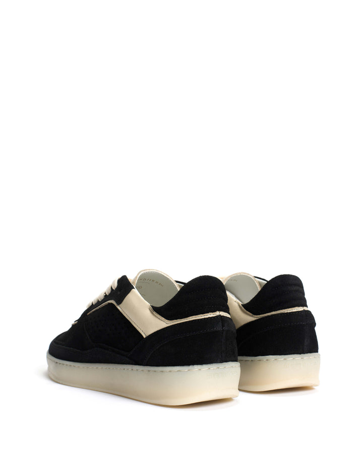 Anonymous Copenhagen Dabbie Calf Suede U0026 Sleek Leather Black U0026 White Sand