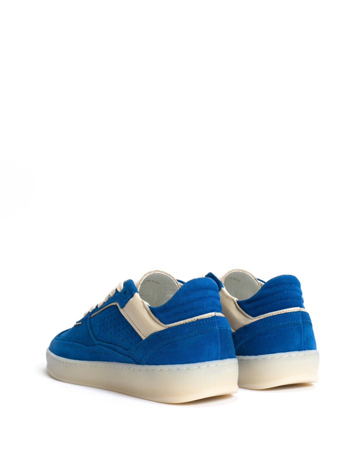 Anonymous Copenhagen Dabbie Calf Suede U0026 Sleek Leather Electric Blue U0026 White Sand