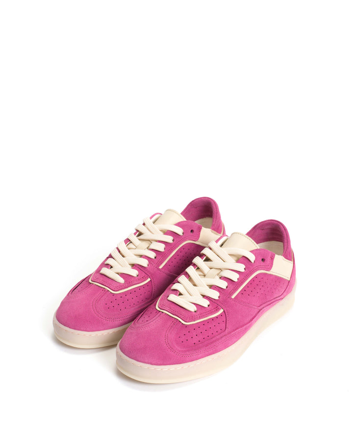 Anonymous Copenhagen Dabbie Calf Suede U0026 Sleek Leather Raspberry Sorbet U0026 White Sand