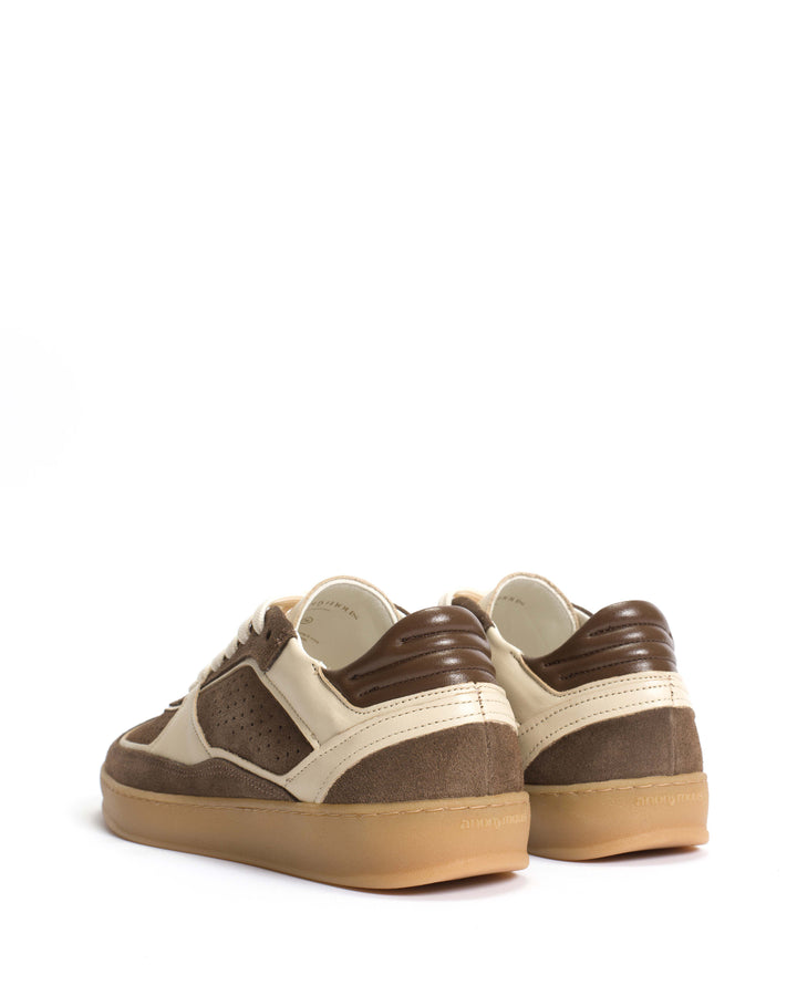 Anonymous Copenhagen Dabbie Calf Suede U0026 Soft Calf Dual U0026 Tri Color Dark Taupe U0026 White Sand U0026 Dark Taupe