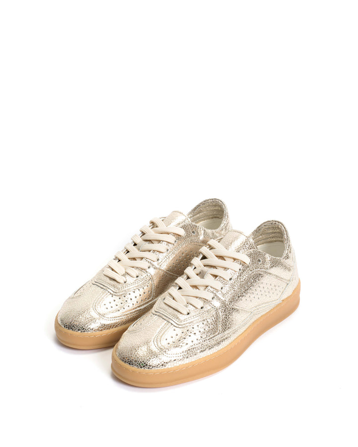 Anonymous Copenhagen Dabbie Crackled Metallic Goat Champagne