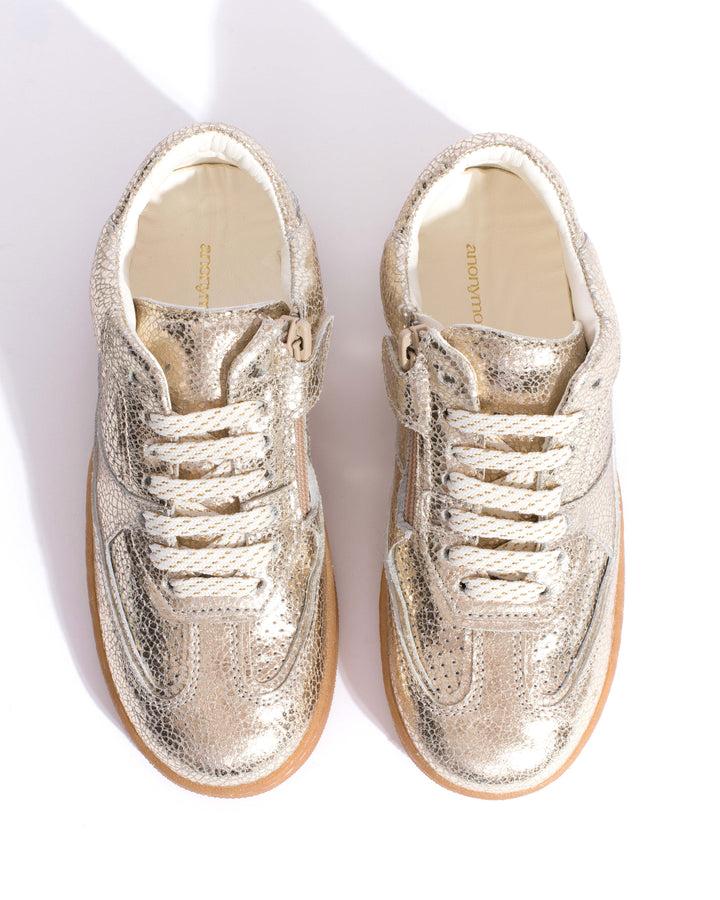 Anonymous Copenhagen Dabbie Junior Crackled Metallic Goat Champagne