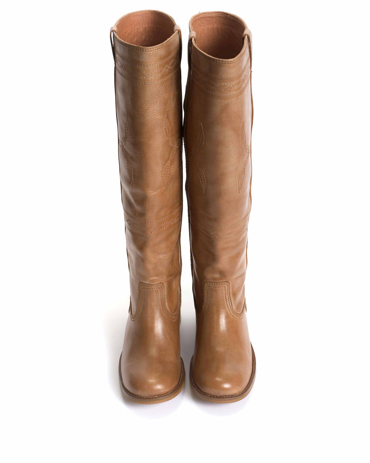 Anonymous Copenhagen Dico Ann Western Stitch Escovado Dark Tan