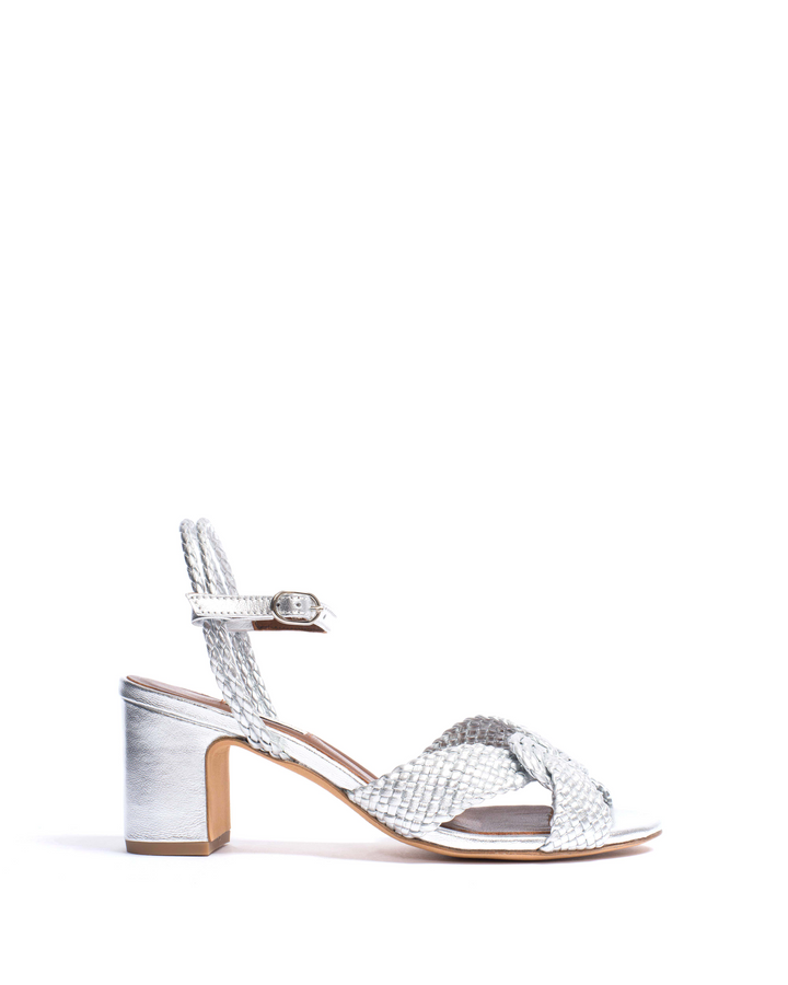 anonymous copenhagen Dilaya 55 Hand-braided leather Silver