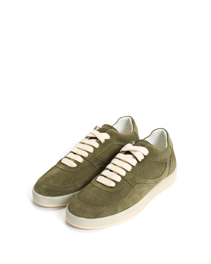 Anonymous Copenhagen Elevate Calf Suede Olive Green