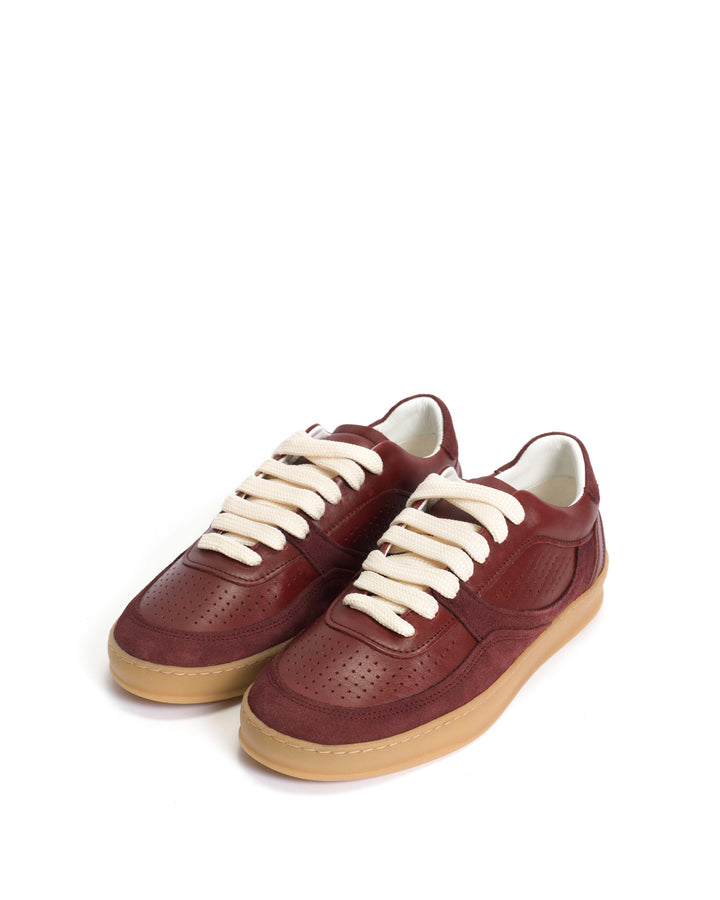 Anonymous Copenhagen Elevate Soft Calf U0026 Suede Leather Pomegranate