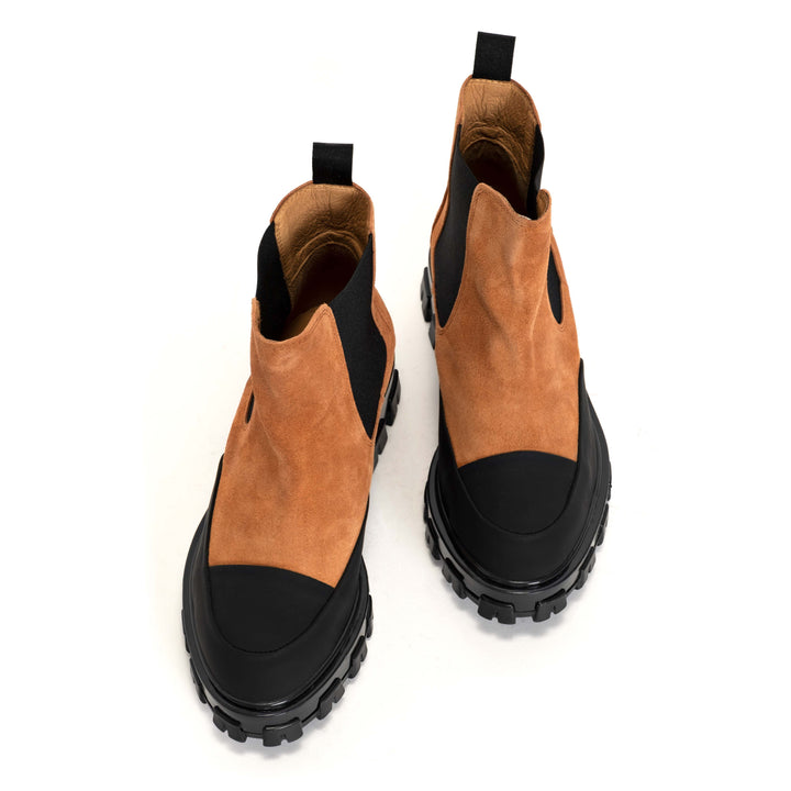 Anonymous Copenhagen Elice Calf Suede Natural Coral