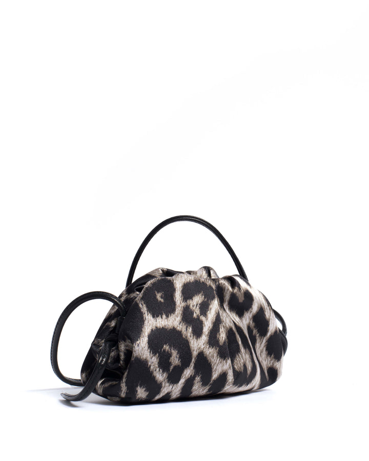 Anonymous Copenhagen Enuice Petite Purse Satin Print Snow Leopard