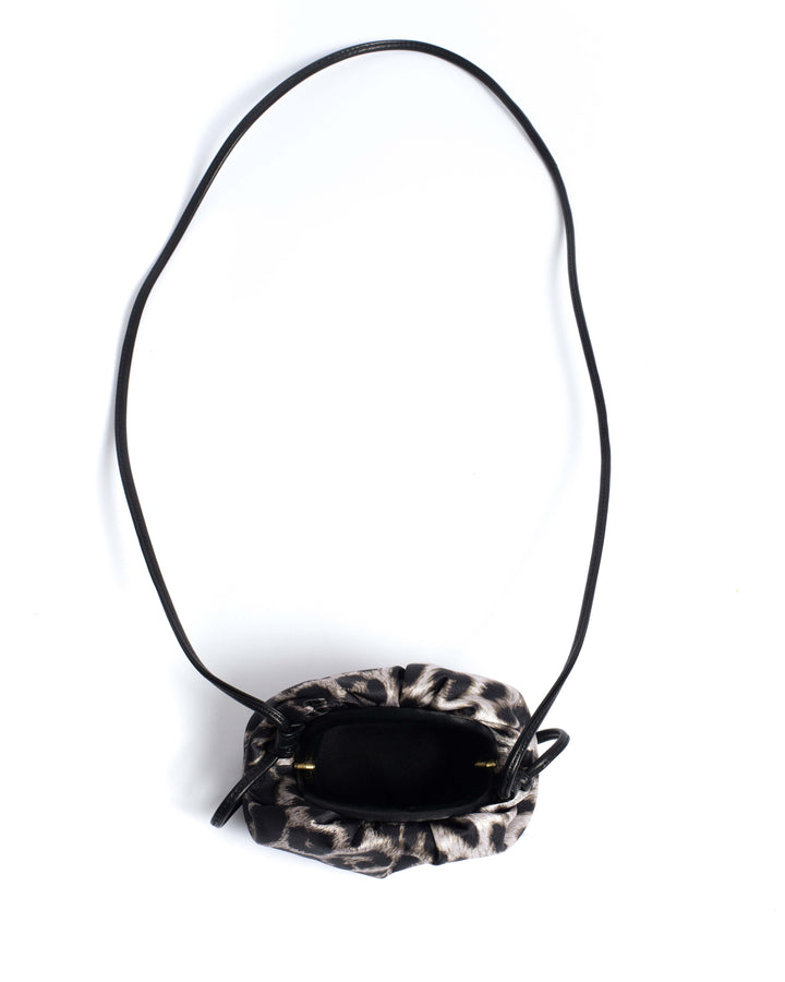 Anonymous Copenhagen Enuice Petite Purse Satin Print Snow Leopard