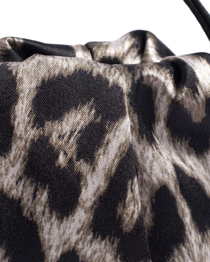 Anonymous Copenhagen Enuice Petite Purse Satin Print Snow Leopard