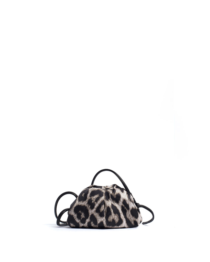 anonymous copenhagen Enuice petite purse Satin print Snow leopard