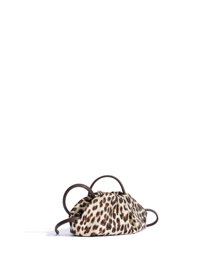 Anonymous Copenhagen Enuice Petite Purse Vintage Satin Print Leopard