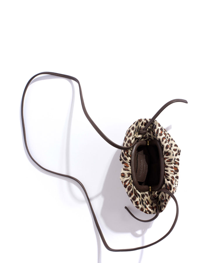 Anonymous Copenhagen Enuice Petite Purse Vintage Satin Print Leopard