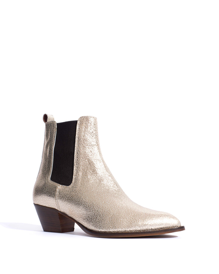 Anonymous Copenhagen Faith Crackled Metallic Goat Champagne