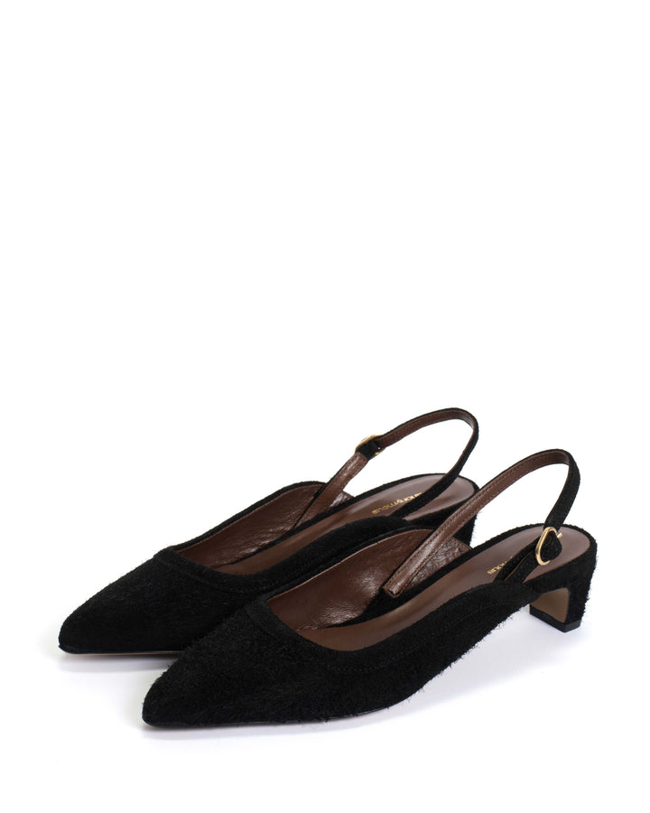 Anonymous Copenhagen Fanny 40 Plushed Calf Suede Black