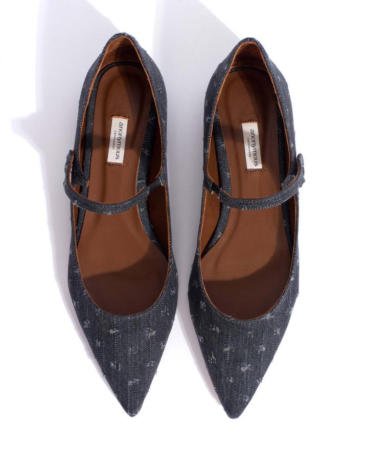 Anonymous Copenhagen Fifi Denim Distressed Washed Black