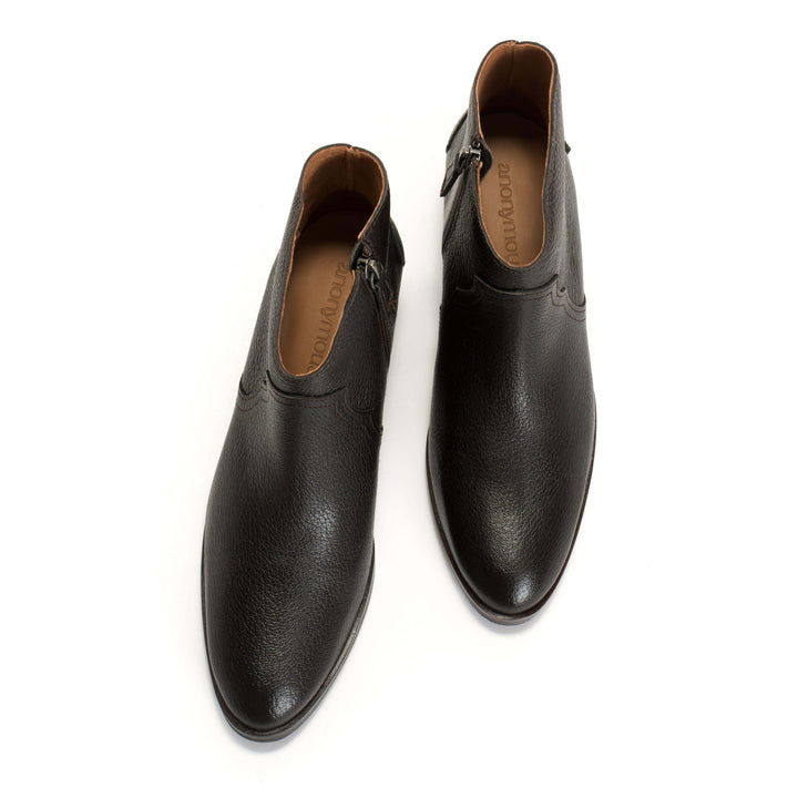 Anonymous Copenhagen Fiona 35 Grained Chevre Goat Coffee Brown