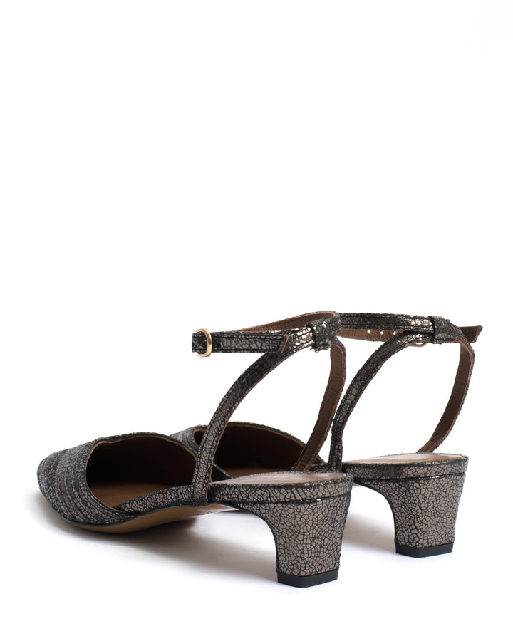 Anonymous Copenhagen Givia 40 Crackled Metallic Goat Platinum