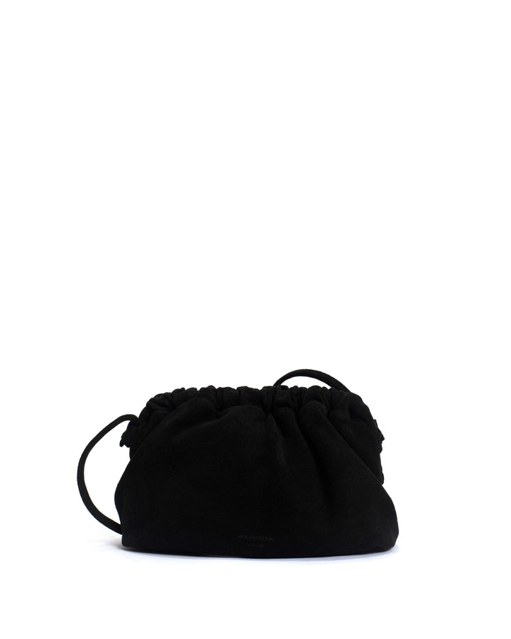 anonymous copenhagen Hally grand cloud bag Calf suede Black