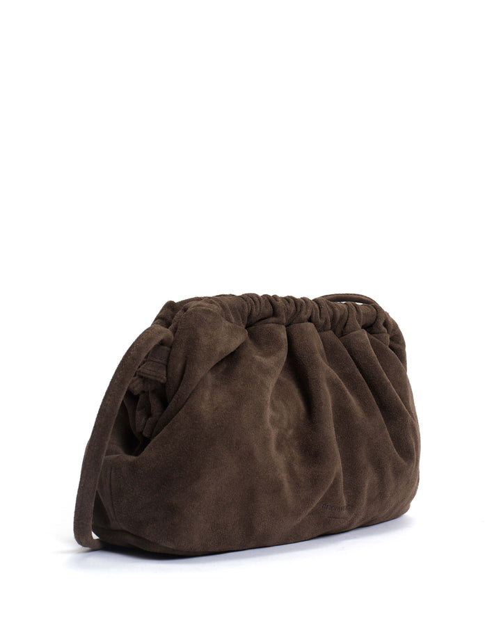 Anonymous Copenhagen Hally Grand Cloud Bag Calf Suede Coffee Brown