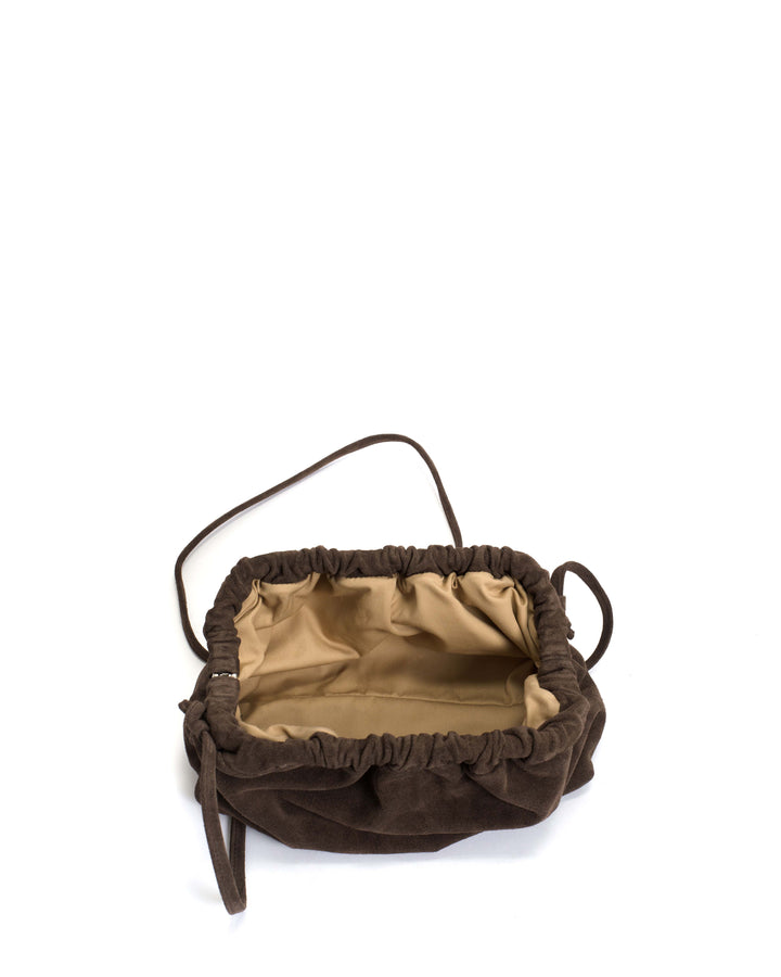 Anonymous Copenhagen Hally Grand Cloud Bag Calf Suede Coffee Brown