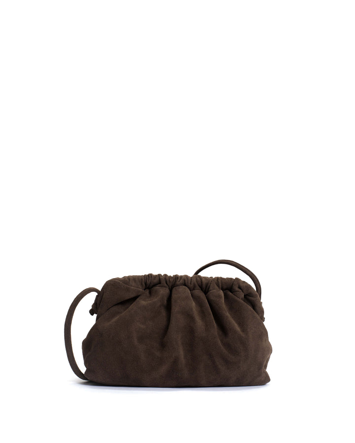anonymous copenhagen Hally grand cloud bag Calf suede Coffee brown