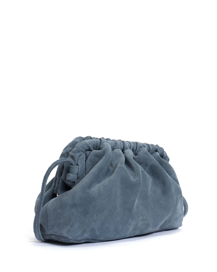 Anonymous Copenhagen Hally Grand Cloud Bag Calf Suede Denim Blue