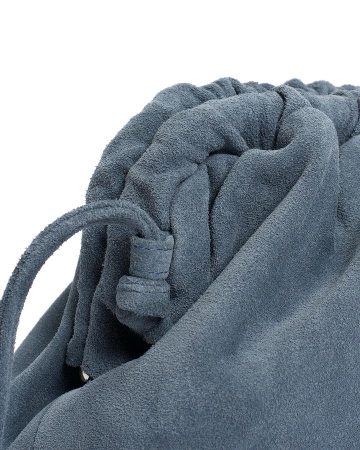 Anonymous Copenhagen Hally Grand Cloud Bag Calf Suede Denim Blue