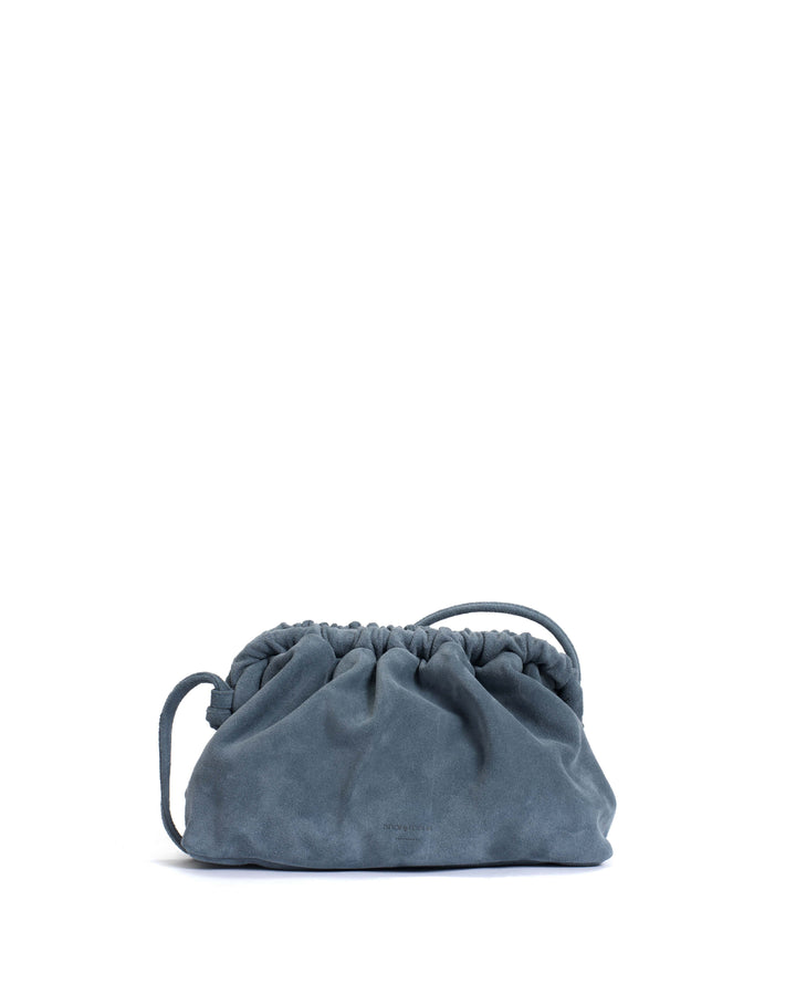 anonymous copenhagen Hally grand cloud bag Calf suede Denim blue