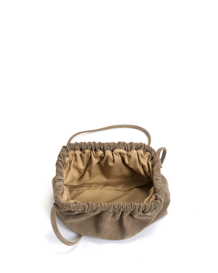 Anonymous Copenhagen Hally Grand Cloud Bag Calf Suede Mushroom