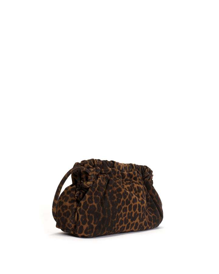 Anonymous Copenhagen Hally Grand Cloud Bag Calf Suede Print Leopard
