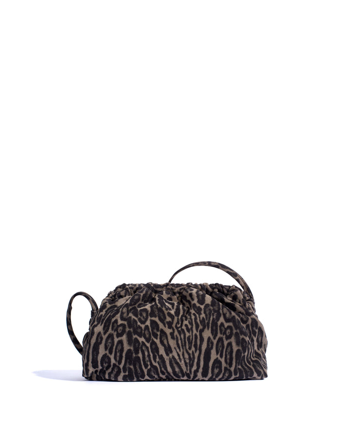anonymous copenhagen Hally grand cloud bag Calf suede print Snow leopard