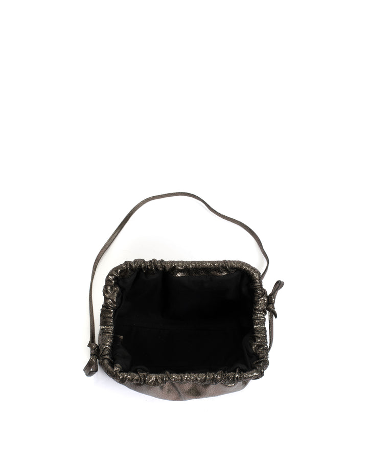 Anonymous Copenhagen Hally Grand Cloud Bag Crackled Metallic Goat Platinum