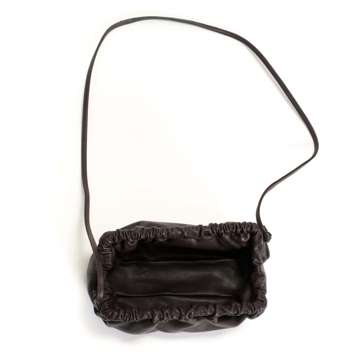 Anonymous Copenhagen Hally Grand Cloud Bag Shiny Lamb Coffee Brown