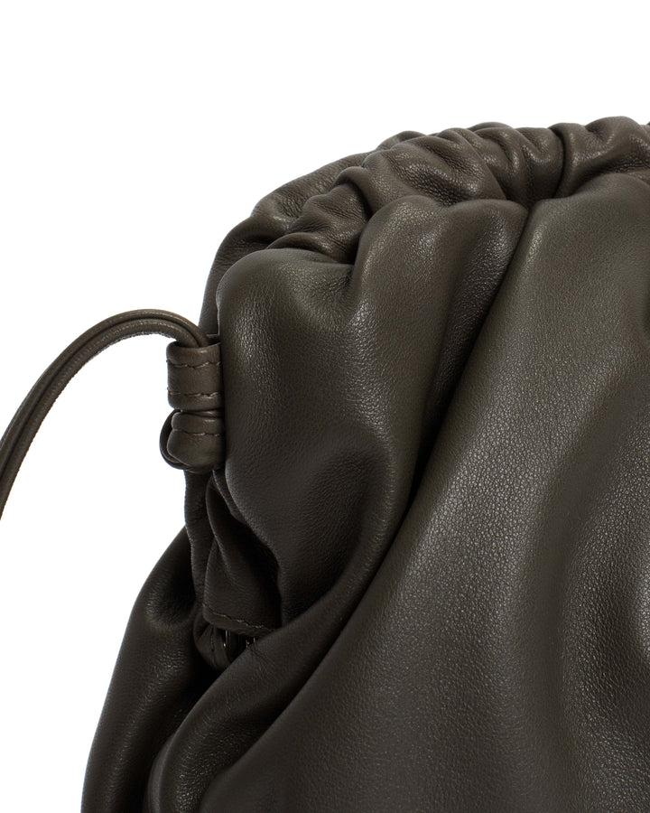 Anonymous Copenhagen Hally Grand Cloud Bag Shiny Lamb Moss Green