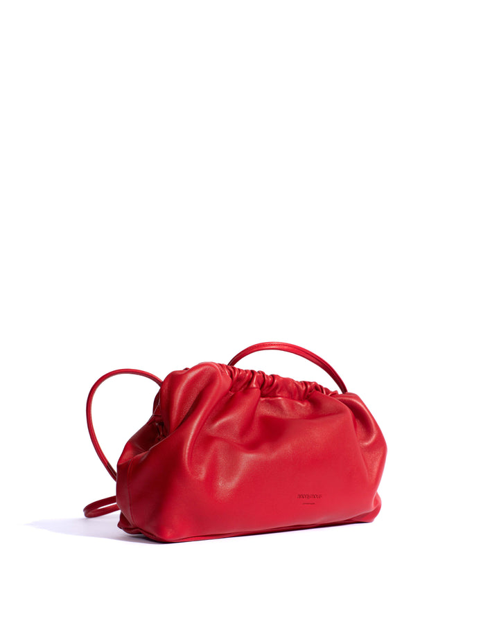 Anonymous Copenhagen Hally Grand Cloud Bag Shiny Lamb Ruby Red