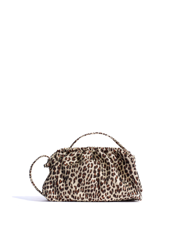 anonymous copenhagen Hally grand cloud bag Vintage satin print Leopard