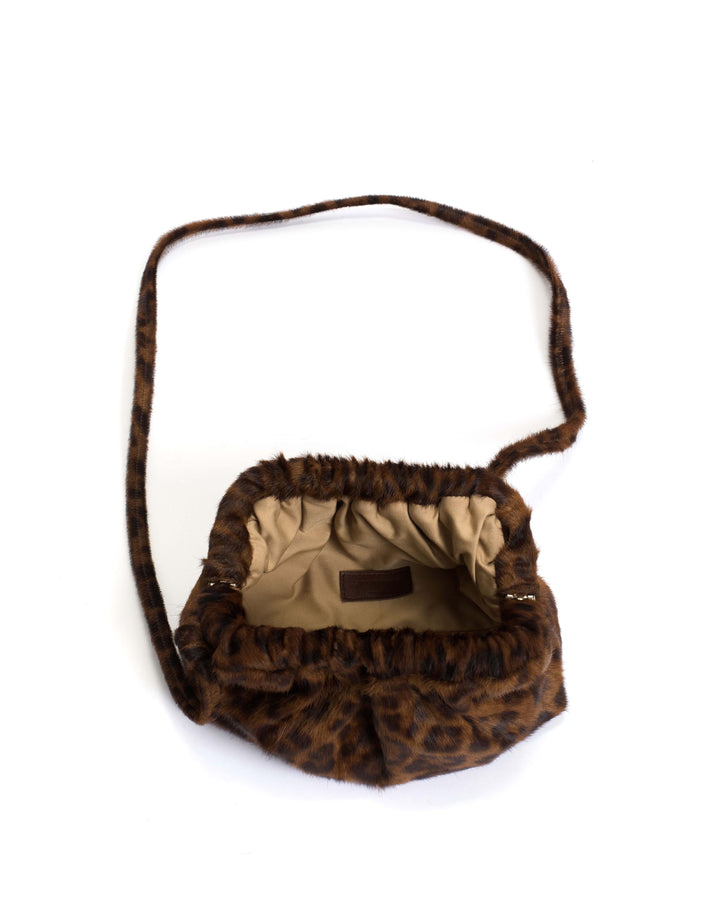 Anonymous Copenhagen Hally Petite Cloud Bag Calf Hair Leopard