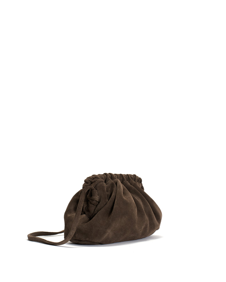 Anonymous Copenhagen Hally Petite Cloud Bag Calf Suede Coffee Brown