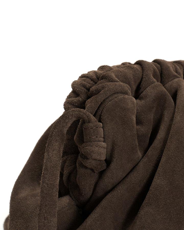 Anonymous Copenhagen Hally Petite Cloud Bag Calf Suede Coffee Brown