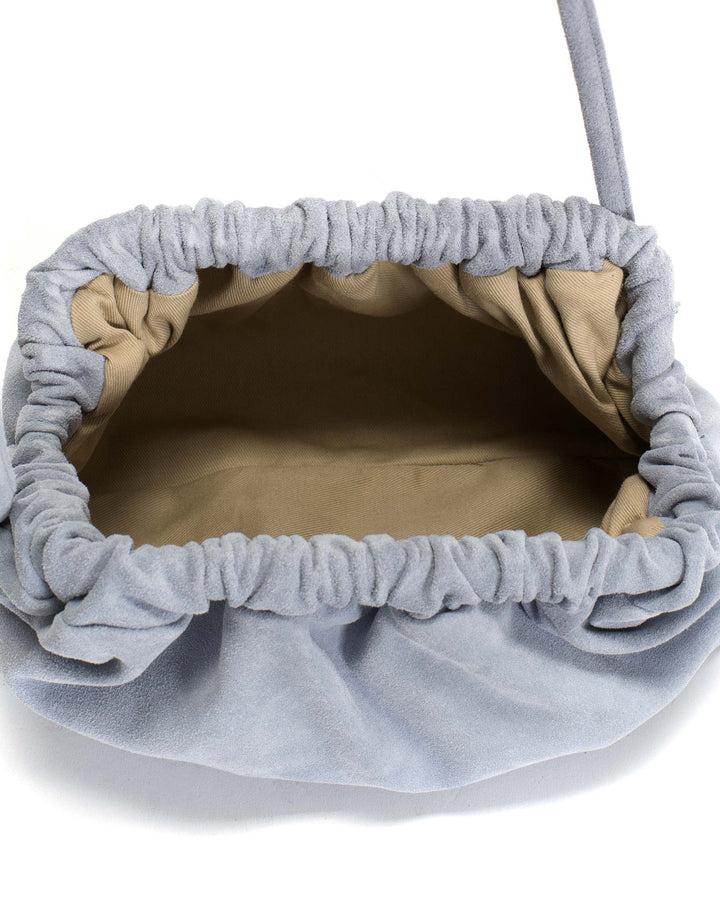 Anonymous Copenhagen Hally Petite Cloud Bag Calf Suede Lichen Blue