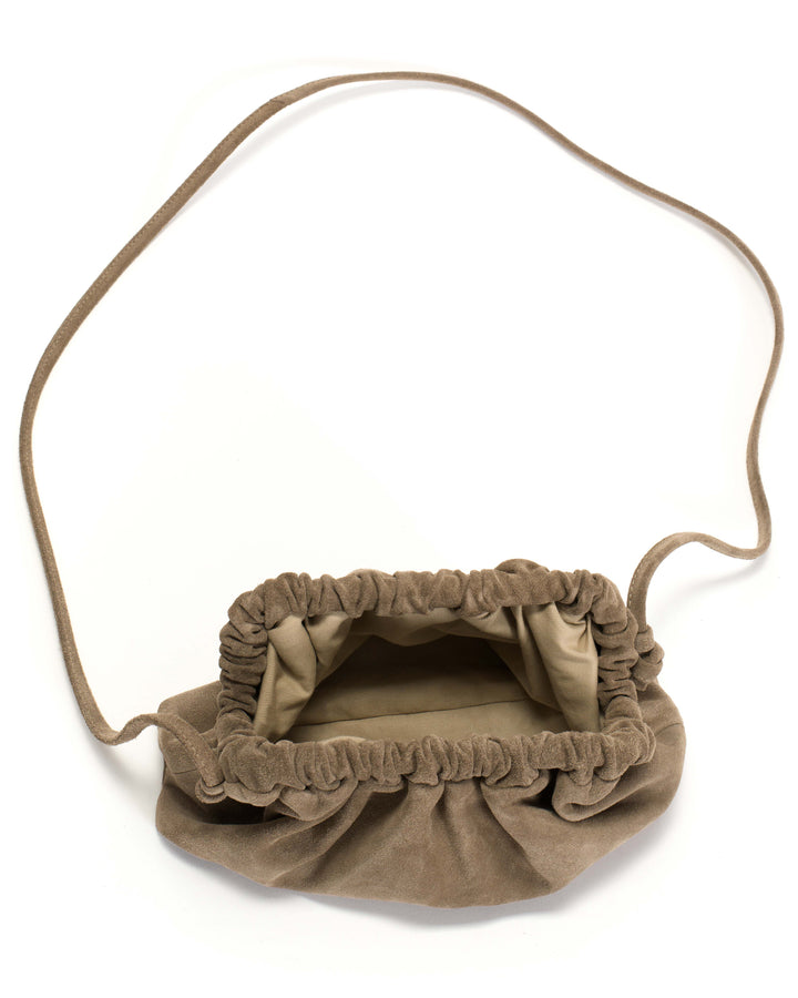 Anonymous Copenhagen Hally Petite Cloud Bag Calf Suede Mushroom