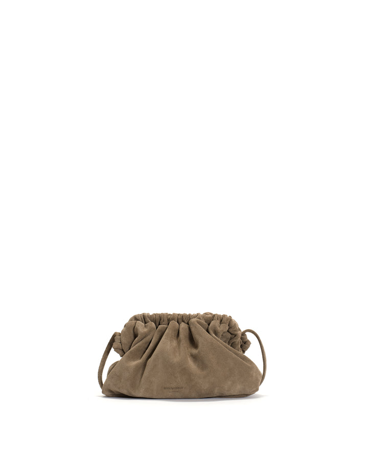 anonymous copenhagen Hally petite cloud bag Calf suede Mushroom
