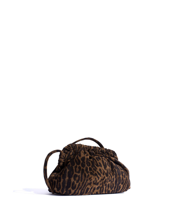 Anonymous Copenhagen Hally Petite Cloud Bag Calf Suede Print Jaguar
