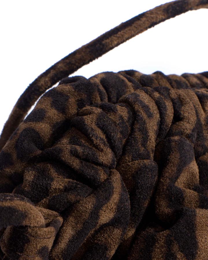 Anonymous Copenhagen Hally Petite Cloud Bag Calf Suede Print Jaguar