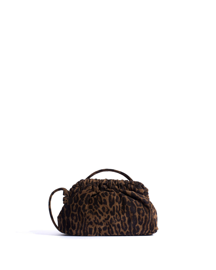 anonymous copenhagen Hally petite cloud bag Calf suede print Jaguar