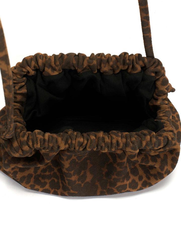 Anonymous Copenhagen Hally Petite Cloud Bag Calf Suede Print Leopard