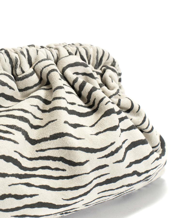 Anonymous Copenhagen Hally Petite Cloud Bag Calf Suede Print Zebra